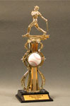 This is a image of a home run  baseball trophy