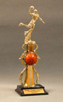 this is a image of a male basket ball player making a jumping hook shot