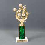 This is a image of a wreath cheerleading trophy