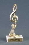 This is a new music note trophy